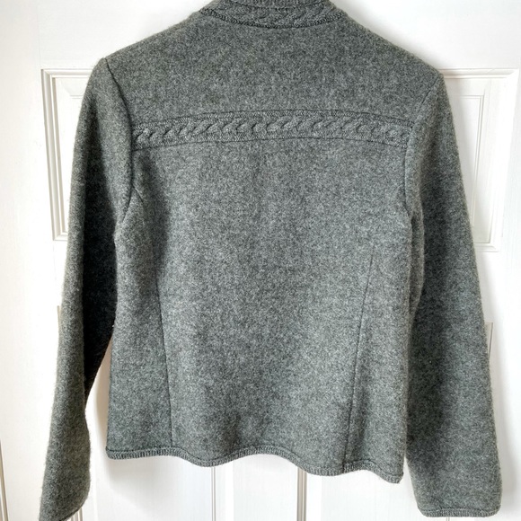 Vintage Boos sweater cardigan dark green - Picture 5 of 7